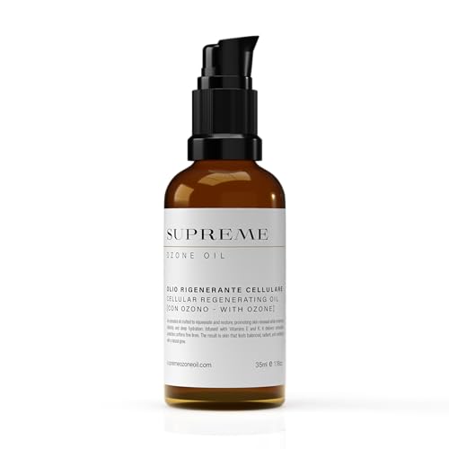 Supreme Ozone Oil Zellregenerierendes Öl | Natürliche Ozon-Gesichtsbehandlung | Stumpfe, reife oder empfindliche Haut - 35ml von SUPREME OZONE OIL