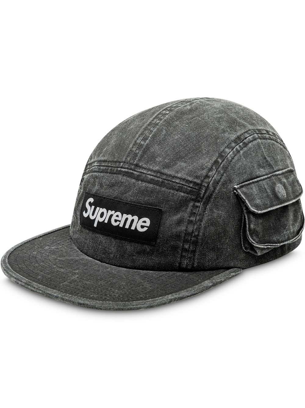 Supreme Baseballkappe mit geknöpfter Tasche - Grau von Supreme