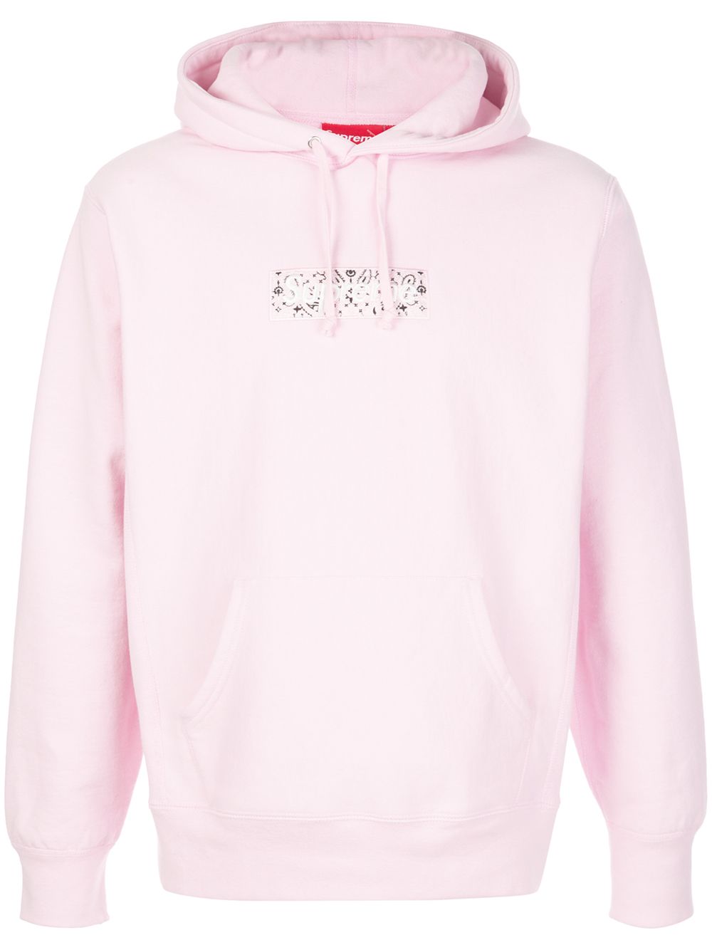 Supreme Kapuzenpullover mit Bandana-Logo - Rosa von Supreme