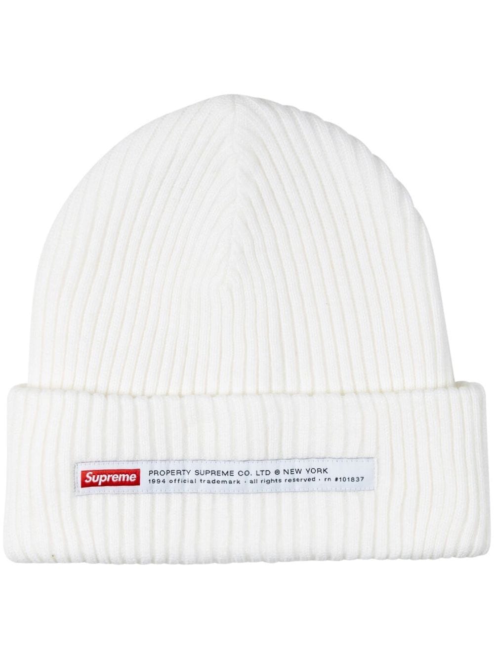 Supreme Beanie mit Property-Label - Weiß von Supreme