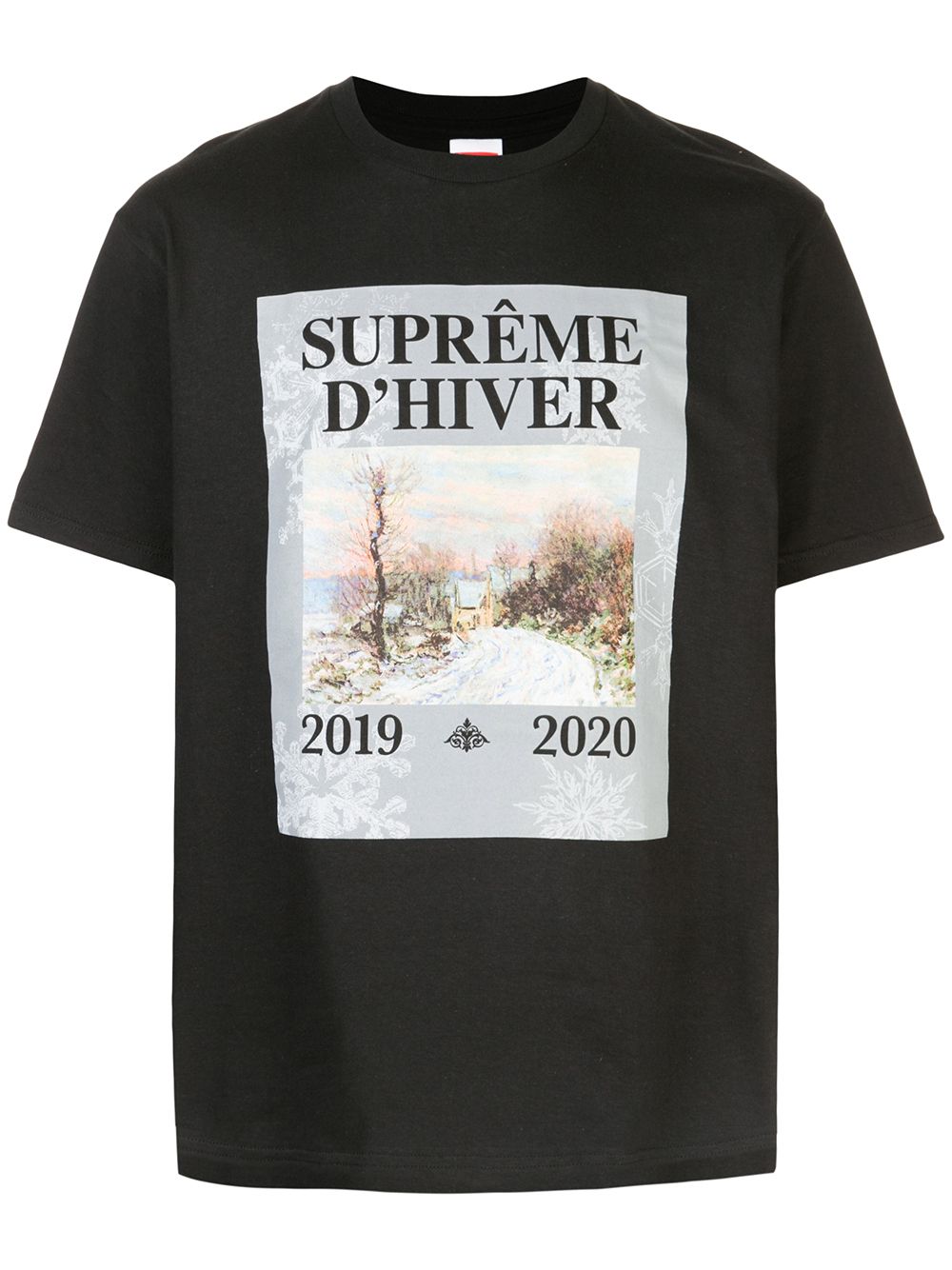 Supreme T-Shirt mit "D'Hiver"-Print - Schwarz von Supreme