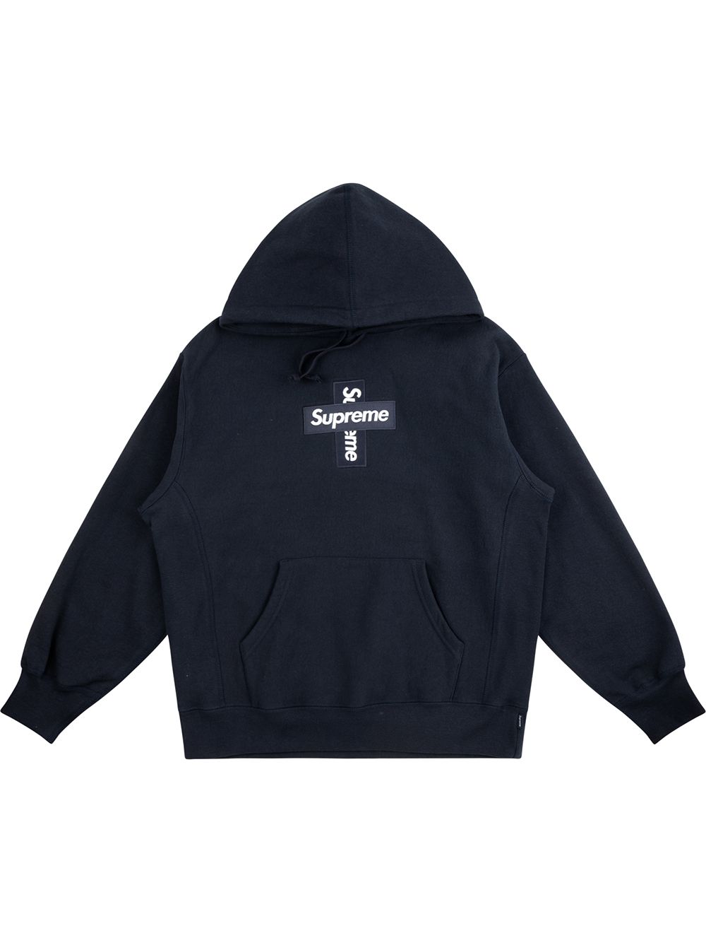 Supreme Hoodie mit Kreuz-Logo - Blau von Supreme