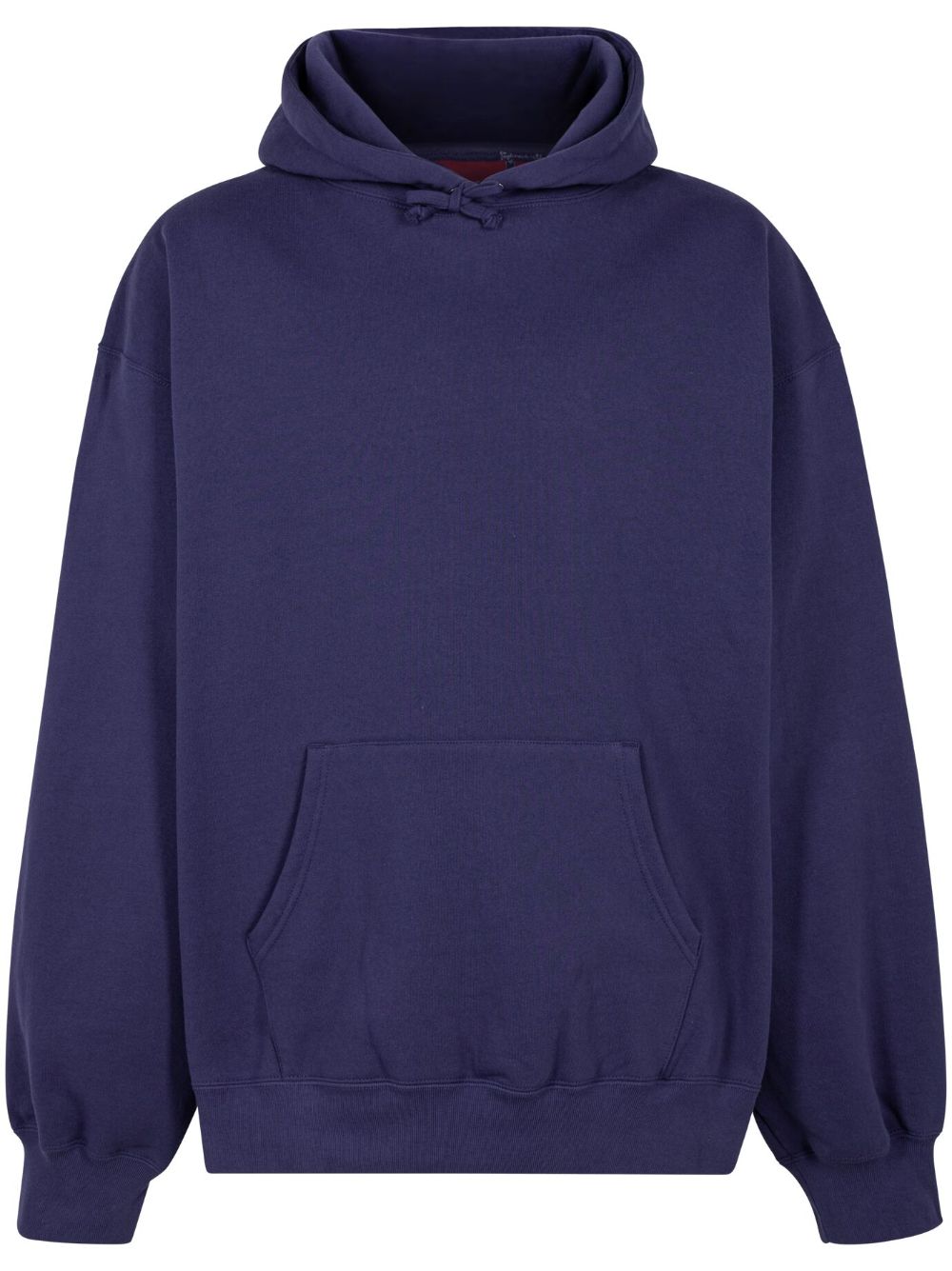 Supreme FW23 - Washed Navy Hoodie mit Satinapplikation - Blau von Supreme