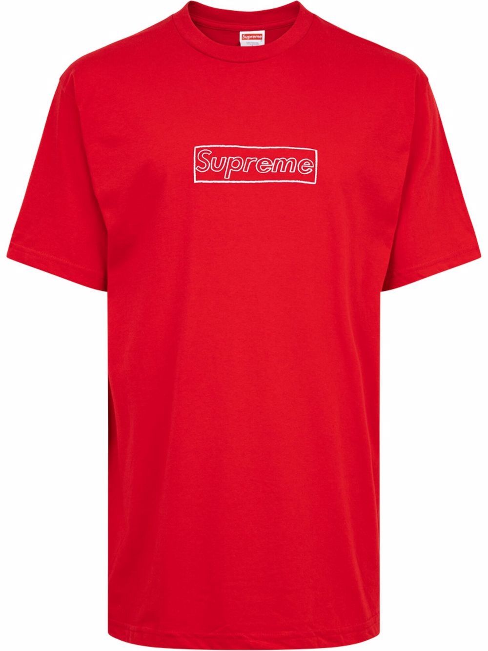 Supreme x KAWS T-Shirt mit Logo - Rot von Supreme