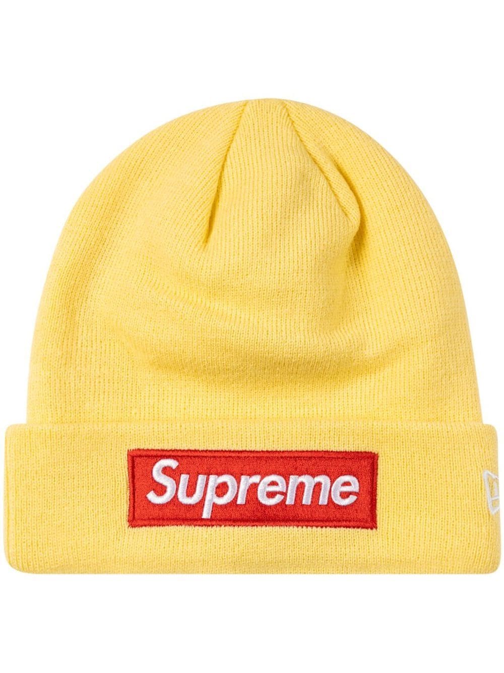 Supreme x New Era Beanie mit Logo-Patch - Gelb von Supreme