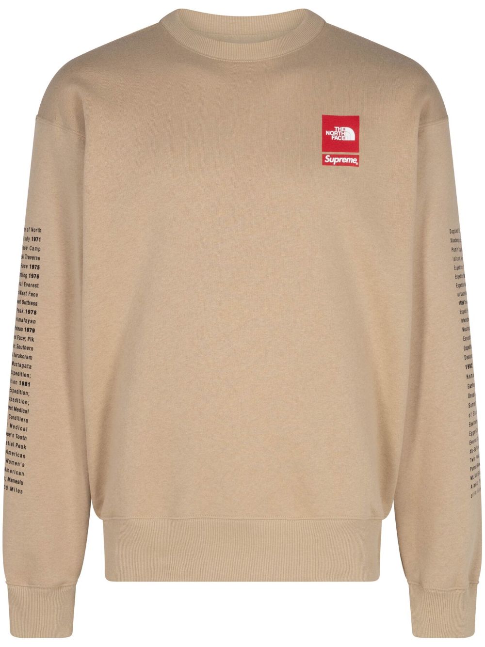 Supreme x The North Face "Khaki" Sweatshirt - Nude von Supreme