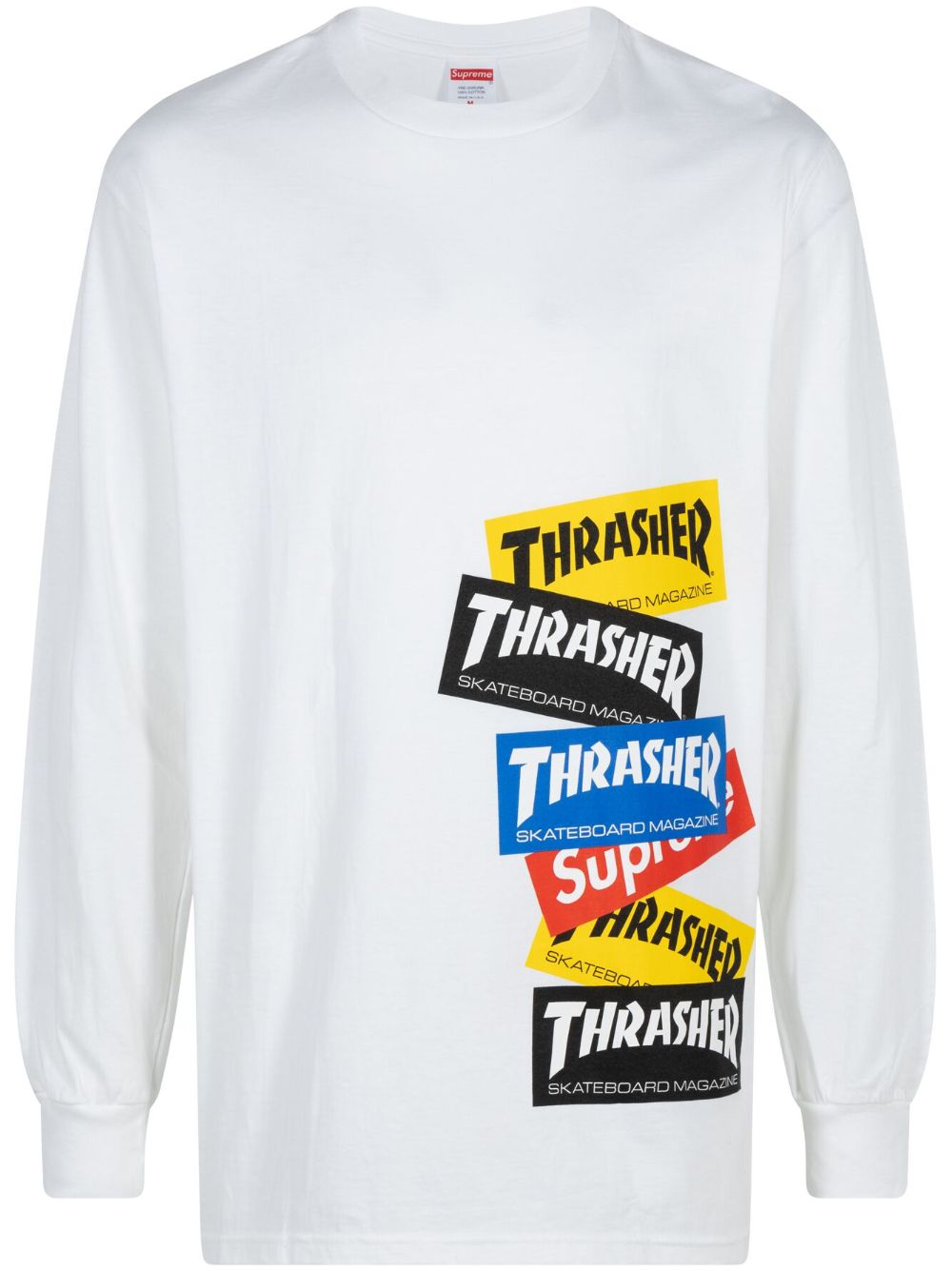 Supreme x Thrasher T-Shirt mit Logo - Weiß von Supreme