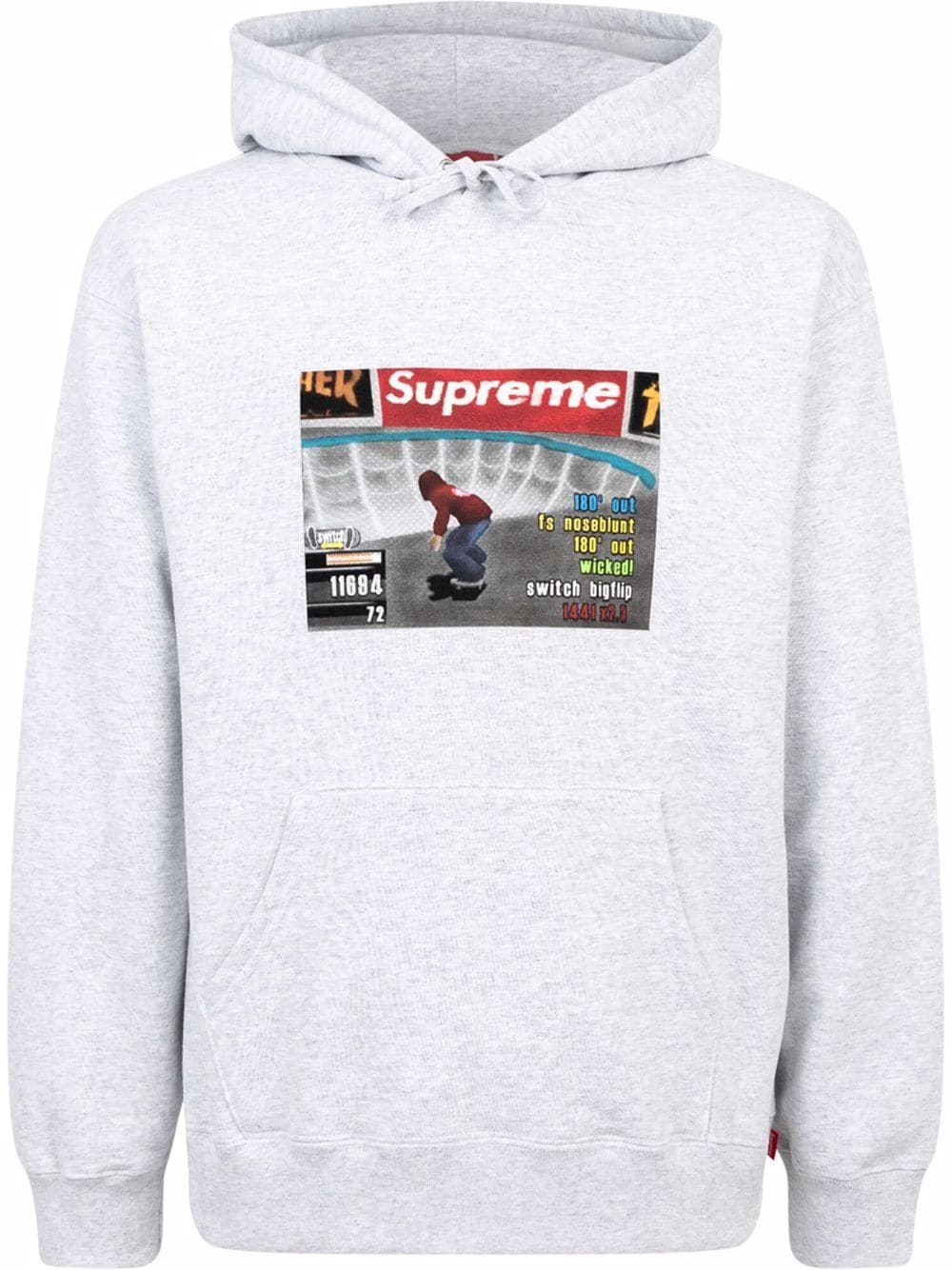 Supreme x Thrasher Hoodie mit Logo-Print - Grau von Supreme