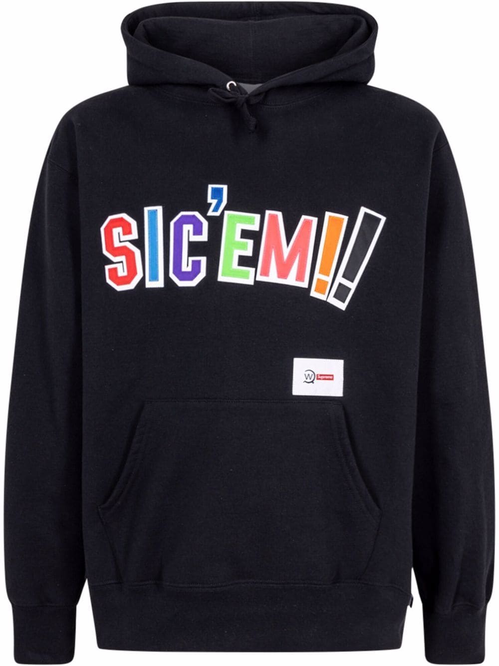 Supreme x WTAPS Sic'em! Hoodie - Schwarz von Supreme