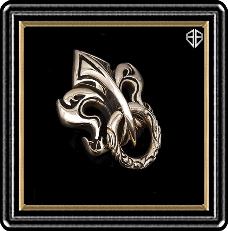Große Mittelalterliche Fleur De Lis Biker Concho Brieftasche Kette Verbinder Leder Handwerk Versorgung Große Mittelalterliche Fleur De Lis Biker Concho Brieftasche Kette Verbinder Leder Handwerk Versorgung von SupremeSilverJewelry