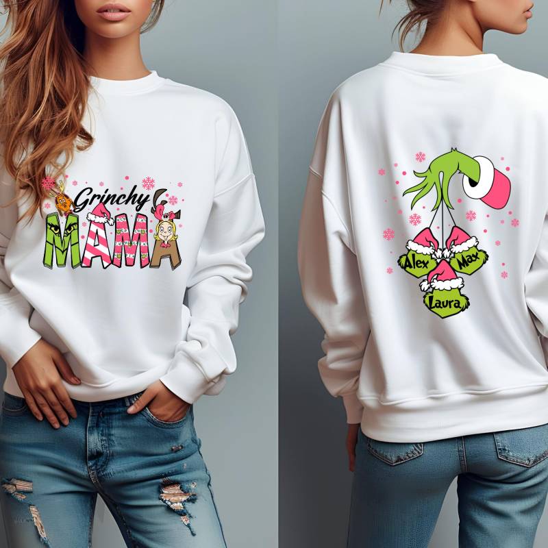 Pullover Grinchy Mama von Suprzz