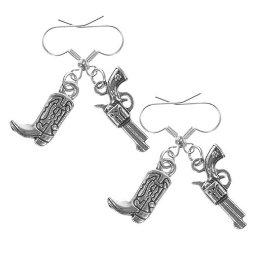 Supvox 2paare Cowgirl-ohrringe Im Western-stil Baumelnde Cowboy-ohrringe Für Damen Farm-schmuck Mit Stiefelelementen von Supvox