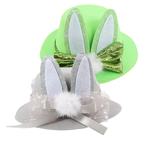 SUPVOX 2 Stück Hasenohren Haarspangen Cartoon Haarschmuck Party Haarnadeln Niedliche Hüte Haarclips für Mädchen Festliche Verkleidung Zubehör von Supvox