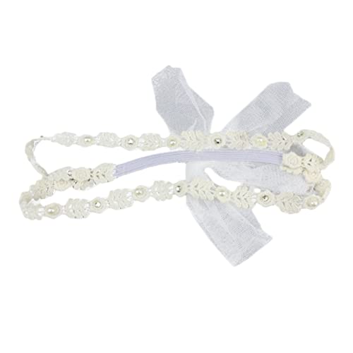 SUPVOX 2 Stück Teiliges Haarband mit Zarter Spitzenblume Elastisch und Langlebig Weiße Kinderhaarbänder für Mädchen Geeignet als Süße Kopfbedeckung für Fotos und Zufällige Farbe von Supvox