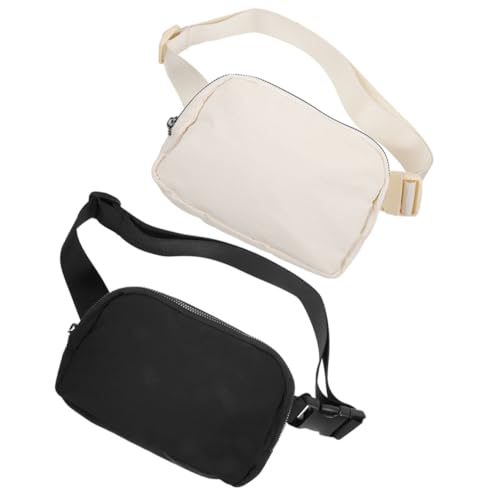 SUPVOX 2 Stück Verstellbare Mini Gürteltaschen für Damen und Herren Leichte Langlebige Bauchtaschen für Wandern Laufen Fitness und Reisen Vielseitig als Hüft oder Schultertasche Tragbar von Supvox