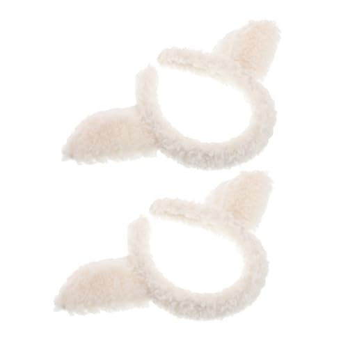 Supvox 2stücke Plüsch Schaf Ohren Stirnband Cartoon Kopfschmuck Für Mädchen Farm Tier Themen Party Accessoires Lammohren Haarband Niedlich Ohr Design Tragen Geben von Supvox
