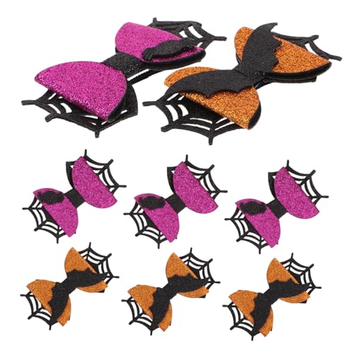 SUPVOX 4 Paare Halloween Haarspangen Fledermaus Spinnenhaar-accessoires Leicht Angenehm für Frauen Party Cosplay Dekoration von Supvox