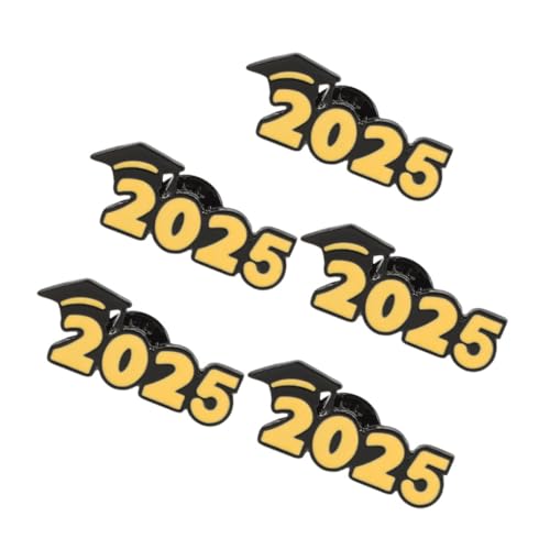 SUPVOX 5 Stück Teiliges Graduation Broschen aus Langlebiger Zinklegierung Abschluss Anstecknadeln mit Feiner Verarbeitung Robuste Dekoration für Kleidung Hut Rucksack Abschlussfeier von Supvox