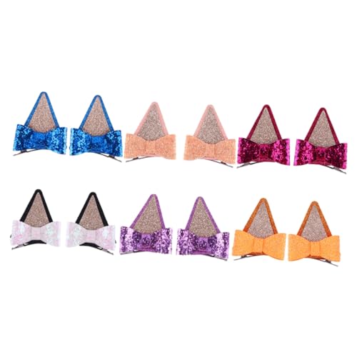 SUPVOX 6 Paare Haarschleifenclips Damen mit Süßen Tierohren Glitzernde in Blau Haut Orange Schwarz Leichter Eleganter Haarschmuck für Alltag Party Hochzeit SUPVOX 6 Paare Haarschleifenclips Damen mit Süßen Tierohren Glitzernde in Blau Haut Orange Schwarz Leichter Eleganter Haarschmuck für Alltag Party Hochzeit von Supvox
