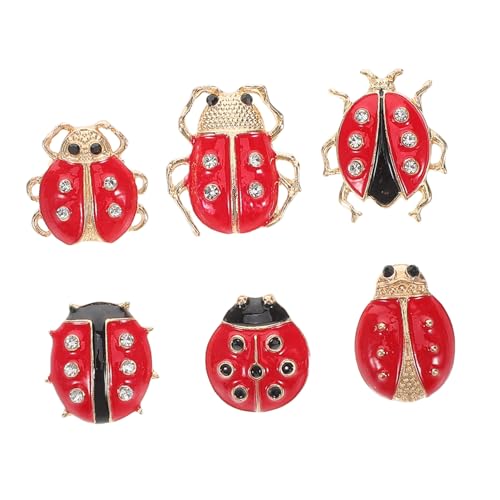 SUPVOX 6 Stück Cartoon Broschen Emaille Anstecknadeln für Damen Lustige Tier Anstecker für Taschen Hüte Einzigartige Kleidung Accessoires von Supvox