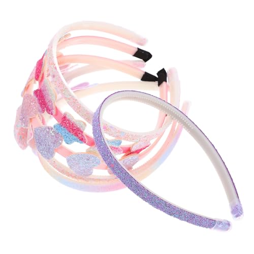 SUPVOX 6 Stück Teiliges Haarband mit Glitzer Schleifen Stern Muster Komfortable Haarschmuck für Mädchen Buntes Stirnband für Party und Alltag Passende von Supvox