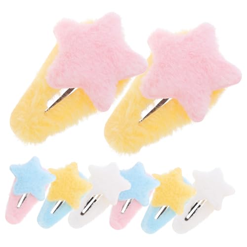 SUPVOX 8 Stück Teiliges Stern Haarspangen für Mädchen Flauschige Haarklammern aus Langlebigem Vielseitig Kombinierbar Niedliche Styling accessoires von Supvox