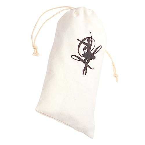 SUPVOX Ballettschuh Aufbewahrungstasche aus Atmungsaktivem Canvas Leichter Kordelzugbeutel für Tanzschuhe Portable Ballettschuhtasche für Mädchen Praktische und Wiederverwendbare von Supvox