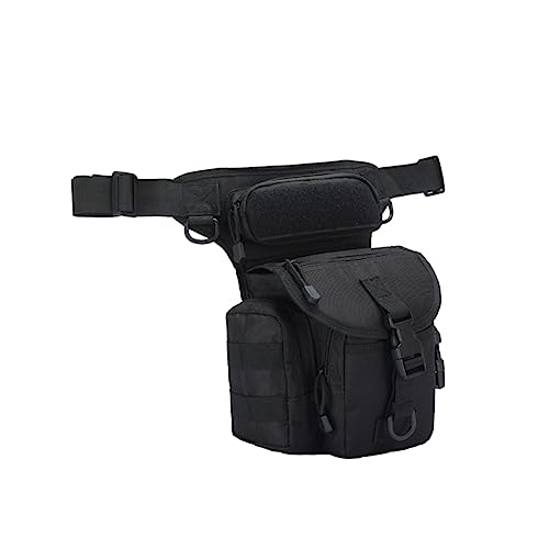 SUPVOX Beintasche Hüfttasche Fahrradtasche Multifunktionale Hüfttasche Kletterausrüstung Verstellbarer Riemen Outdoor Tasche Herren Schwarz von Supvox