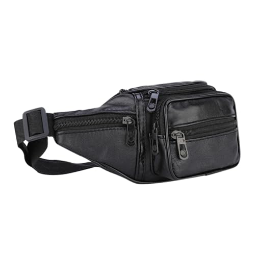 SUPVOX Cowhide Waist Pack Herren Sporttasche Robust Atmungsaktiv Große Kapazität Für Outdoor Laufen Radfahren Alltag von Supvox