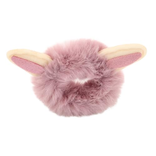 SUPVOX Flauschiges Haargummi mit Plüsch Tiermotiv Elastisches Haarband für Mädchen Handgefertigter Cartoon Waldstil Haarschmuck für Herbst und Winter Vielseitig Tragbar als Haargummi von Supvox