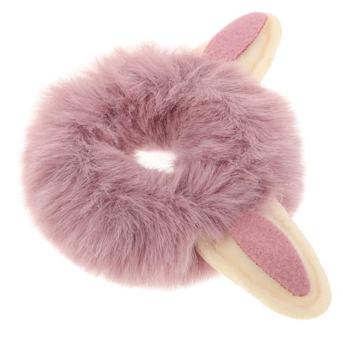 SUPVOX Fluffy Haarband mit Plüschball Elastisches Haargummi für Mädchen und Frauen Kuscheliger Haarschmuck mit Niedlichem Cartoon Design Vielseitig als Pferdeschwanzhalter und Armband von Supvox