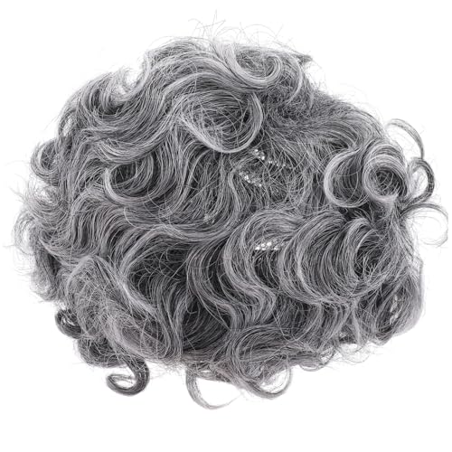 SUPVOX Graue Old Lady Perücke Lockig Cosplay Perücke Bühnenauftritt Kostüm Zubehör Damen Karneval Party von Supvox