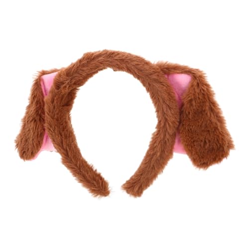 SUPVOX Hundeohr Stirnband Cosplay Kostüm Accessoire Damen Leichtes Weiches Haarreif mit Niedlichen Welpenohren für Halloween Party Tiermotto von Supvox