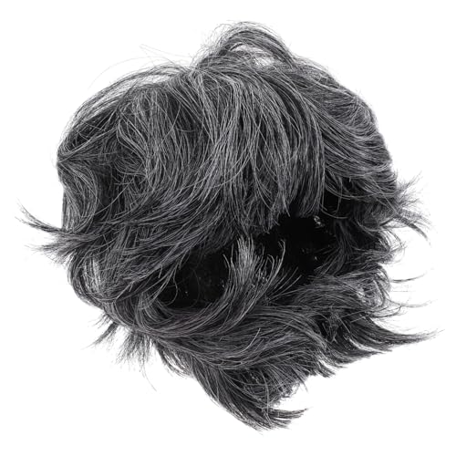 SUPVOX Kurze Graue Herrenperücke für Kostüm und Karneval Atmungsaktiv Leicht zu Tragen für Halloween Cosplay Themenpartys und Rollenspiele von Supvox