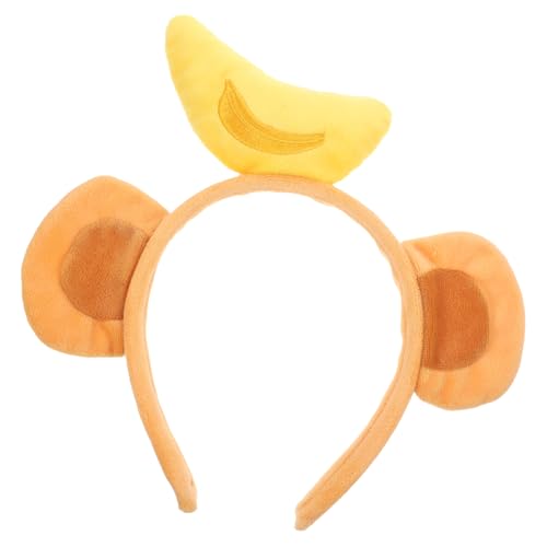 SUPVOX Niedliches Affenohren Stirnband Braun Tierdesign Haarreif Party Kostüm Accessoire Vielseitig für Halloween Karneval Geburtstagsfeier Fasching von Supvox