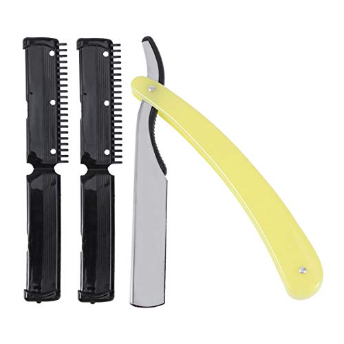 SUPVOX Rasiermesser Barber Razor Edelstahl Bartmesser für Mann Herren Friseur von Supvox