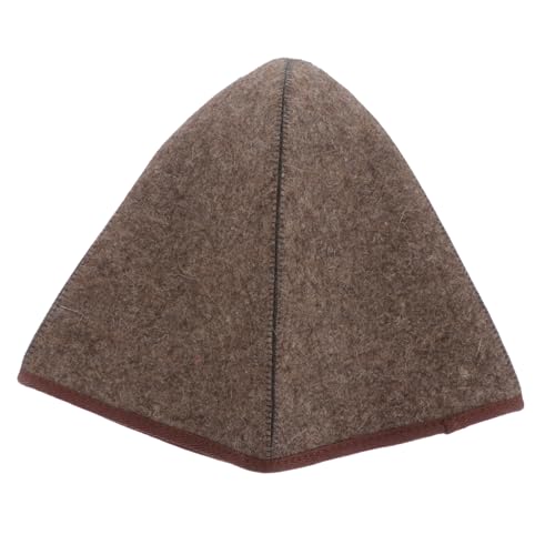 SUPVOX Saunahut aus Dickem Wollfilz Saugfähig Atmungsaktiv Hoher für Damen und Saunagänger Tragbar mit Praktischem Ring zum Aufhängen für Langes Haar und Reisen von Supvox