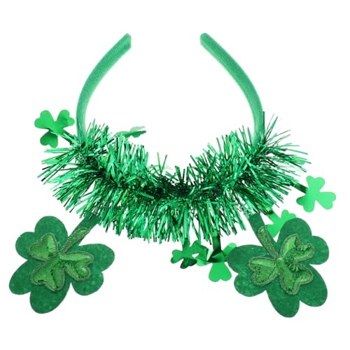 SUPVOX Stirnbänder Mit Grüne Kopfbedeckung Mit Kleeblatt Stirnband Mit Kleeblatt Für Herren Grüne Stirnbänder Für Feiern von Supvox