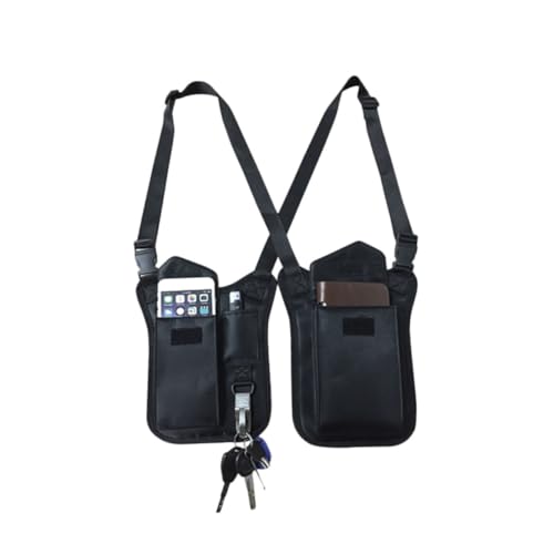 SUPVOX Taktische Nylon Unterarmtasche mit Verstellbarem Schultergurt Anti diebstahl Fächer Versteckte Schultertasche für Männer und Frauen Vielseitig Einsetzbar Schwarz von Supvox