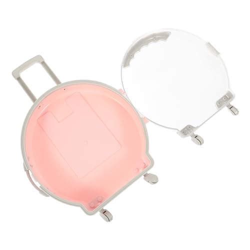 SUPVOX Tragbarer Kleiner Koffer Spielzeug Für Kinder Rosa Miniatur Gepäckbox Für Puppen Multifunktionale Aufbewahrungsbox Für Rollenspiele Und Dekoration Geburtstagsgeschenk von Supvox