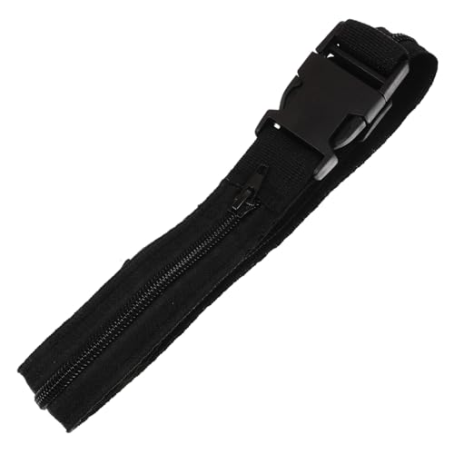 SUPVOX Versteckter Outdoor Gürtel mit Tasche Bequemer Laufgürtel für Herren und Damen Multifunktionaler Geldgürtel für Reisen Wandern Camping und Sport Schwarz von Supvox