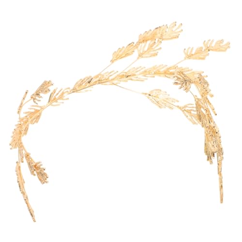 SUPVOX Verstellbare Brautkrone mit Goldenem Blattdesign Leichter Metall Haarreif für Hochzeit Geburtstag Party und Abschlussball Eleganter Haarschmuck für Damen von Supvox