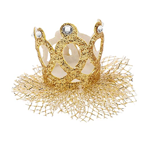 Supvox 1 Stück Goldene Haarclip für Tüll Haarschmuck für Kindergeburtstag Party Fotoshooting und Mehr Leicht und Bequem für Event von Supvox