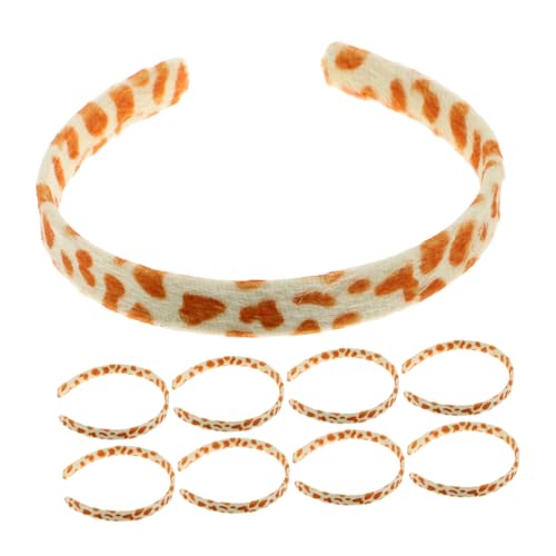 Supvox 10 Stück Diy Tierkopfband aus Strapazierfähigem Material Flache Stoff Haarbänder Rutschfeste Haarreifen für Kreative Projekte und Feiertagsfeiern Giraffe von Supvox