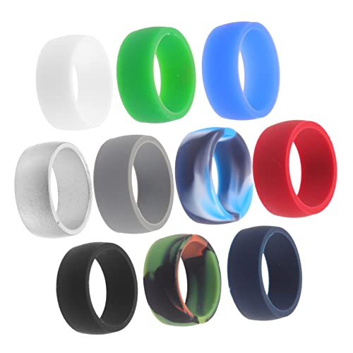 Supvox 10 Stück Männer Silikonringe Flexible Dekorative und Komfortable Sport und Hochzeitsringe für Aktivitäten Modisches Accessoire Supvox 10 Stück Männer Silikonringe Flexible Dekorative und Komfortable Sport und Hochzeitsringe für Aktivitäten Modisches Accessoire von Supvox