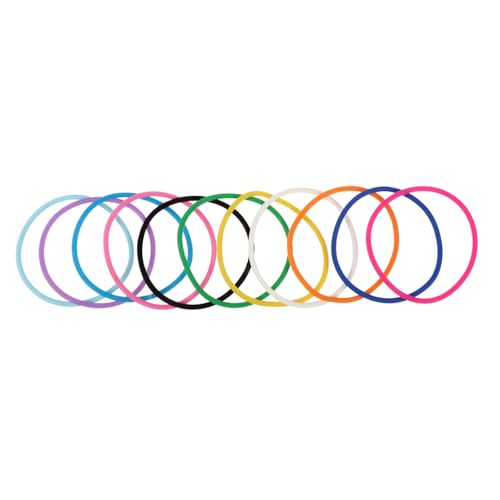 Supvox 10 Stück Teiliges Dehnbarer Silikon Jelly Armbänder aus Weichem Hautfreundlichem Gummi Bunte Farbige Wristbands Vielseitig als Armband oder Haarband für Party Alltag und Basteln von Supvox