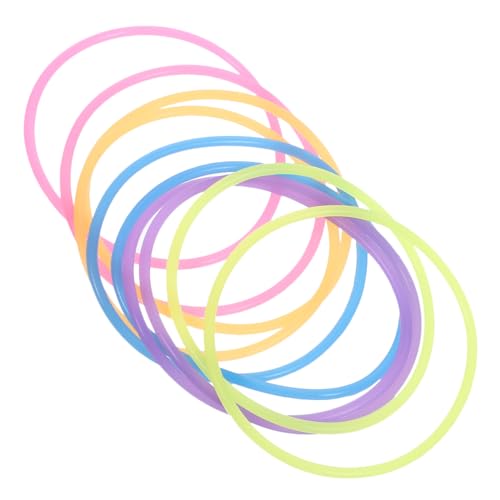 Supvox 10 Stück Teiliges Nachtleuchtendes Silikonarmband für Erwachsene Flexible Armbänder in Leuchtenden Farben für Partys Festivals und Konzerte von Supvox