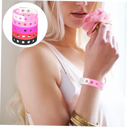 Supvox 10 Stück Teiliges Verstellbares Silikon Armband in Bunten Farben Flexible und Erwachsenen Wristbands DIY Schmuckzubehör für Partys und Basteln Farbenfrohe Gummiarmbänder für von Supvox