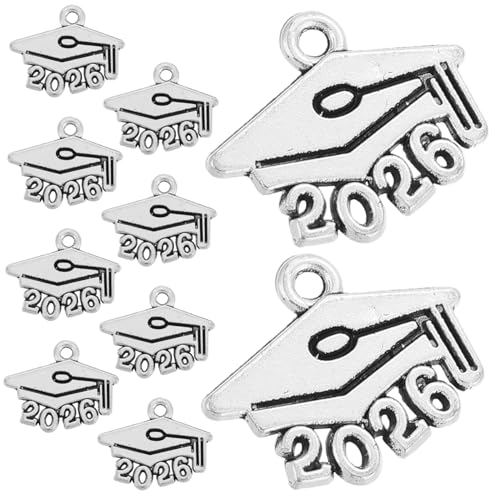 Supvox 100 Stück Abschlussmütze Charms aus Metalllegierung Erinnerungsanhänger für Abschlussfeier für Taschen Schlüsselanhänger und Persönliche zur Besonderer Anlässe von Supvox