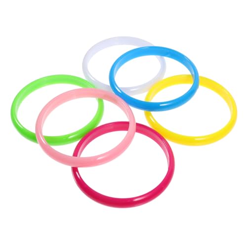 Supvox 12 Stück Teiliges Set Kunststoffarmbänder Bunten Farben für Damen für Dekoration und DIY Schmuckgestaltung von Supvox